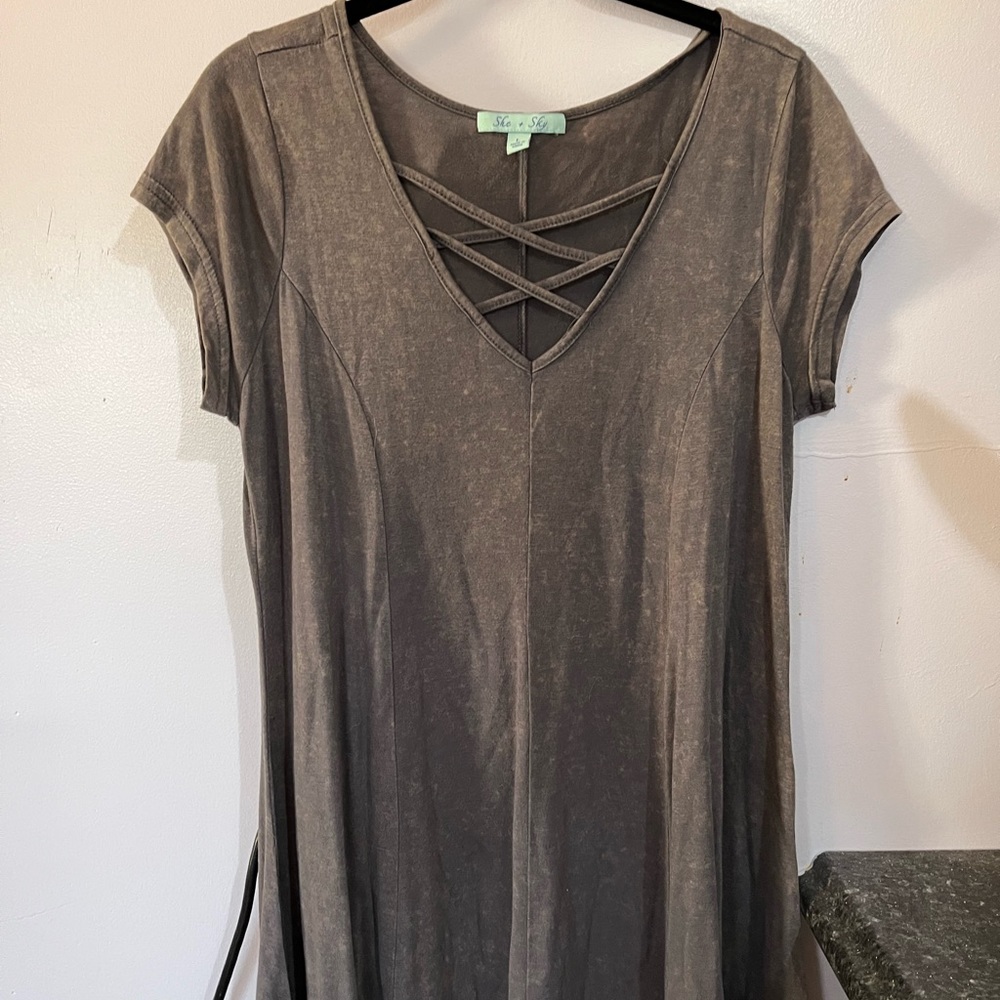 Grey, she+sky maxi dress